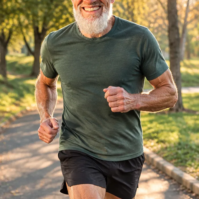 Gus on an easy run
